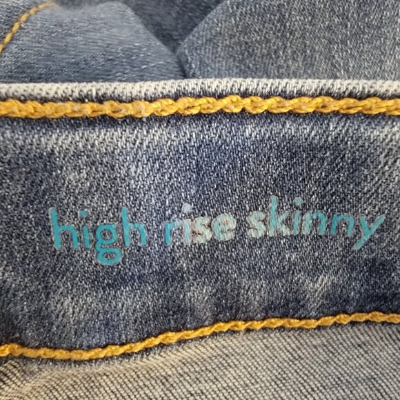 Thereabouts High Rise Corset Jeans‎ Skinny Distressed Button Up Girls Size 12 - Picture 5 of 7